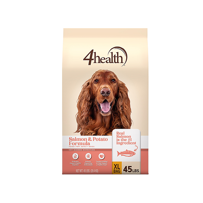 A bag of dog food shown. Shop pet products.